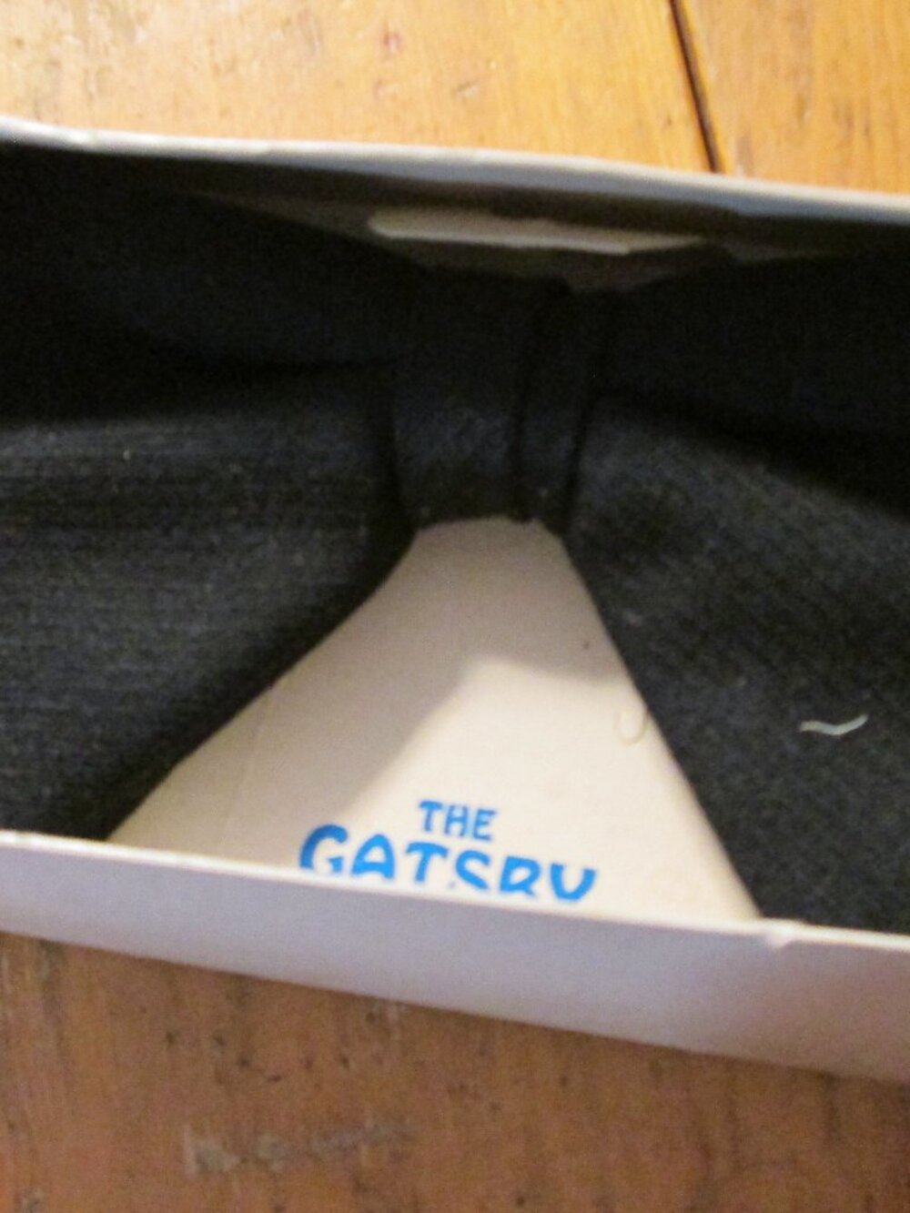 vintage the gatsby black bow tie in box never used